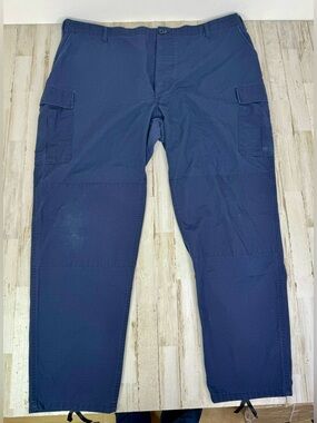TRU-SPEC Cargo Pants Mens 50x35 Blue Ripstop Tactical Utility BDU